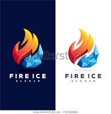 Fire Ice Logo Stock Vector Royalty Free 1327289684 Ice Logo Fire And Ice Logos