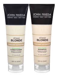 John Frieda Sheer Blonde Highlight Activating Enhancing Duo Set Shampoo Conditioner For Lighter Blondes 8 45 Ounce Blonde Highlights Shampoo John Frieda