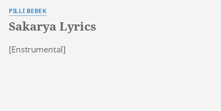 Sakarya Lyrics By Pilli Bebek