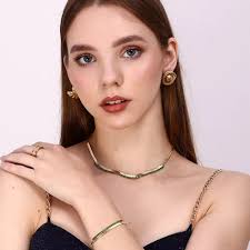 Gold Plated Olivia Necklace Gold 18KT Gold Plated Olivia Necklace