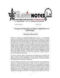 So temporary marriage fate is on wife and woman can leave man consistence with her need or when she wants. Pdf Temporary Marriage In Islam Exploitative Or Liberating Shoshi Shmuluvitz Academia Edu