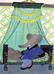 Babar In The Boudoir Vintage 1960s Storybook By Sandmarg On Etsy Illustration Childrens Art Fun Illustration