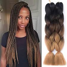 3 Pieces Ombre Kanekalon Braiding Hair Crochet Braids Hair 24 Etsy Cabelo Com Trancas Africanas Penteados Com Tranca Cabelo Com Tranca