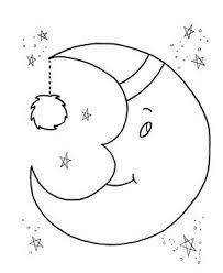 Image For Moon Coloring Page Paginas Para Colorir Molde De Lua Lua Desenho