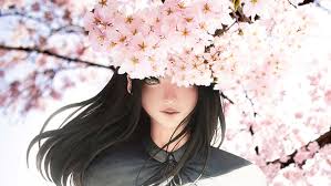 Neon in dark by smileygurlie. Female Anime Character Anime Girl Beautiful Cherry Blossom Sakura Hd Hd Wallpaper Wallpaperbetter
