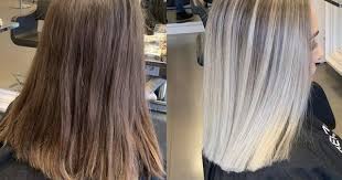 tolles balayage dunkle haare blonde highlights kuhles blond haarschonheit
