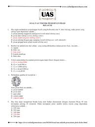 Pisau frais dapat dibedakan mejadi pisau frais solid dan pisau frais inserted. Soal Teknik Pemesinan Frais Kelas Xi