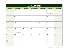 Get beautiful minimal & modern calendar designs to add events, reminders 2021 Monthly Google Docs Calendar Template Free Printable Templates