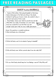 Second Grade Reading Comprehension Passages And Questions Free Sample Reading Comprehension Passages Comprehension Passage Reading Comprehension Worksheets