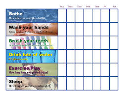 52 Bright Cub Scout Health Habits Chart