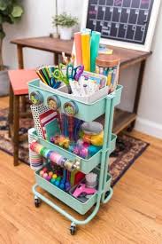 Why A Three Tier Rolling Cart Is The Solution To All Of Your Organization Problems Clever Uses For Rolli In 2020 Bastelraum Kunststudio Organisation Kinderzimmer Junge