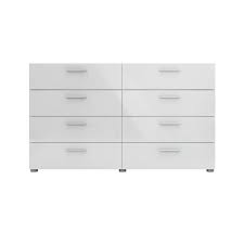 Tvilum 8 Drawer Double Dresser Black Matte Tvilum Austin 8 Drawer Oak Structure White High Gloss Double Dresser 70073akuu Double Dresser Tvilum Drawers