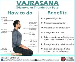 How To Do Vajrasana Vajrasana Benefits Yoga Workout Routine Yoga Breathing Wellness Yoga