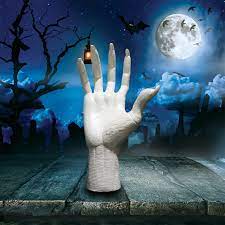 Mengove Witch Hands Halloween Decorative Props Skeleton Ghost Hand Shape  Toy Monster Realistic Plastic for Party Skeleton Fake Witches Zombie Prank  Haunted House Door : Amazon.de: Garden