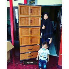 Ruangan yang sesak, membosankan, dan tidak menyegarkan? Lemari Plastik 4 Susun 8 Pintu 2 Laci Napolly Crs Xu48 2d Motif Anyaman Rotan Shopee Indonesia
