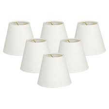 Shop for clip lamp shades online at target. Royal Designs Hardback Empire Linen White 4 X 6 X 5 5 Inch Clip On Chandelier Lamp Shade Set Of 6 On Sale Overstock 15296388