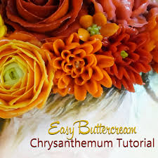 In a large bowl, whisk together flour, baking powder, baking soda and salt. Tutorial Buttercream Chrysanthemums
