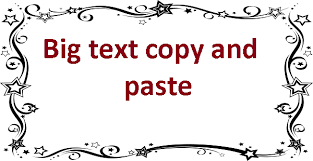 Big Text Copy And Paste Psfont Tk Make a big impression with these enormous letters, also known as ascii text, made out of normal keyboard characters.