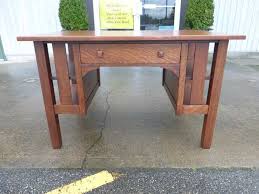Antiques By Design Stickley Bros Arts Crafts Oak Library Table Desk Library Table Desk Craftsman Style Furniture