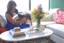 So here you go, the table comes with 6 swatches. West Elm Coffee Table Styling Modern Lucite