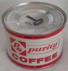 Ps Purity Coffee Antique Coffee Grinder Coffee Tin Vintage Coffee