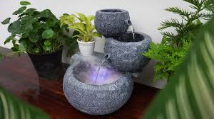 Water features can increase curb appeal and resale value. Amazing Diy Tabletop Water Fountain Home Made Waterfall Fountain Beautiful Indoor Fountain Youtube