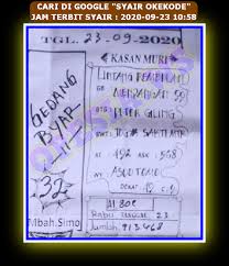 1 New Message Kode Syair Singapore 23 September 2020 Forum Syair Togel Hongkong Singapura Sydney