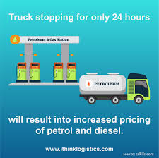 Halting Of Truck Service For 24 Hours Can Increase The Pricing Of Petrol And Diesel Truckingindustry Delivery Couri Logistics Ecommerce Shipping Ecommerce