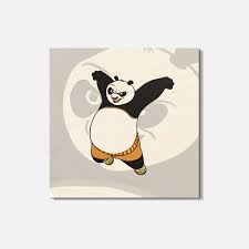 Kung Fu Panda Cartoon Po 4'' X 4'' Square Wooden  Coaster | eBay