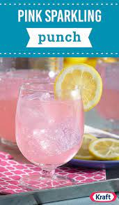 Pink Sparkling Punch Blend Cranberry Juice Pink Lemonade Drink Mix And Lemon Sparkling Water To Create The Perfect Summer Dr Japanische Snacks Snacks Japan