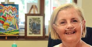 Angela enjoys getting creative with Pilgrims Hospices