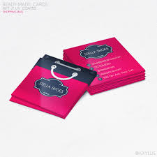 See more ideas about boutique business cards, business cards, custom business cards. Shopping Bag Business Cards Boutique Store Branding And Marketing Axylus Com