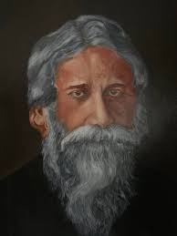 The exhibition titled 'rabindranath tagore. Rabindranath Tagore Painting By Anand Hiremath Saatchi Art