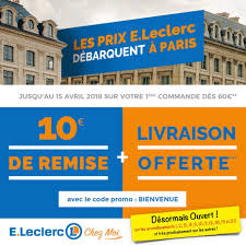 De plus en plus de français font leurs courses de parapharmacie en ligne, pourquoi pas vous ? Leclerc Chez Moi Couvre Tout Paris Et Vise La