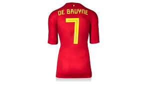 Kevin de bruyne's brilliance for belgium leaves. Kevin De Bruyne Back Signed Belgium 2018 Home Shirt Charitystars