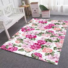 Teppich blume mikrofaser bad matte küche schlafzimmer wasser absorption rutschfeste teppich bad matte set 45*65 schwarz weiß rot blau grau. Frische Rosa Floral Teppich Schlafzimmer Einfache Pflanze Blume Gedruckt Teppich Wohnzimmer Land Stil Madchen Zimmer Nacht Matte Boden Teppiche Carpet Aliexpress
