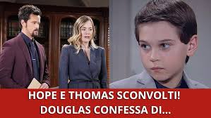 ANTICIPAZIONI BEAUTIFUL: Hope e Thomas sconvolti da Douglas…