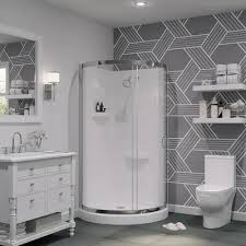 Corner Showers At Lowes Com Search Results In 2020 Corner Shower Corner Shower Kits Shower Kits
