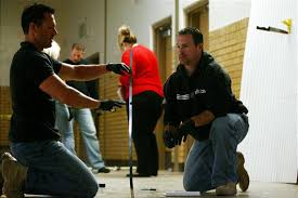 Crime-scene blood patterns tell story