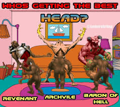 Who S Getting The Best Head Doom Version Who S Getting The Best Head Know Your Meme
