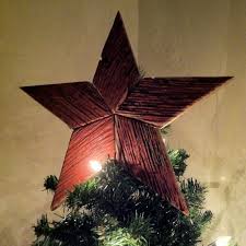 Red Star Christmas Tree Topper Decoration 12 By Baldmansworkshop Christmas Tree Topper Decorations Christmas Tree Toppers Christmas Decorations