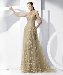 Gold Wedding Dress Prom Dress 2012 One Shoulder Prom Dress Gold Wedding Dress