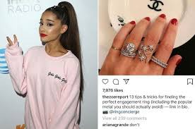 People's source wasn't exaggerating when they told the outlet, regarding ariana grande's engagement ring, that all i know about the ring is that it's big. Pin On Wedding Items