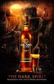 Excelencia En Rones Bacardi Dark Spirit Beer Advertising