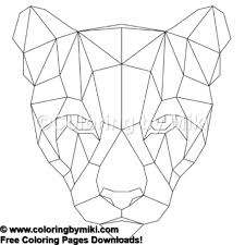 Different levels of details and styles are available. Geometric Animals Puma Coloring Page 887 Coloring By Miki
