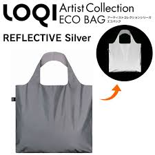 エコバッグ loqi レジカゴ 折りたたみ ドイツ ナイロン 大きめ ネコポス便で送料無料 loqi エコバッグ リフレクティブシルバー reflective silver エコバッグ loqi レジカゴ 折りたたみ ドイツ ナイロン 大きめ おしゃ エコバッグ ナイロン エコ バッグ