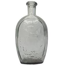 Wheaton TWD Thomas W. Dyott Steel Grey Franklin Eagle Schooner Ship Flask