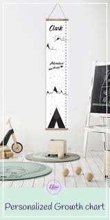 Woodland Growth Chart Personalized Baby Gifts For Boy And Etsy Kids Rooms Diy Woodland Kids Room Toddler Room Decor