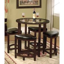 Find great prices on copper dining tables and other copper dining tables deals on shop better homes & gardens. Copper Grove Sonfjallet Solid Wood Round Dining Set In Dark Brown With Glass Top On Sale Overstock 20460970