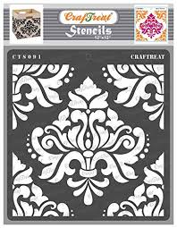 4.6 out of 5 stars. Craftreat Damask Wall Stencils For Painting Large Pattern Bold Damask 12x12 Inches Reusable Diy Art And Craft Stencils Damask Stencil Home Decor Stencils Damask Paisley Wall Stencil Pricepulse